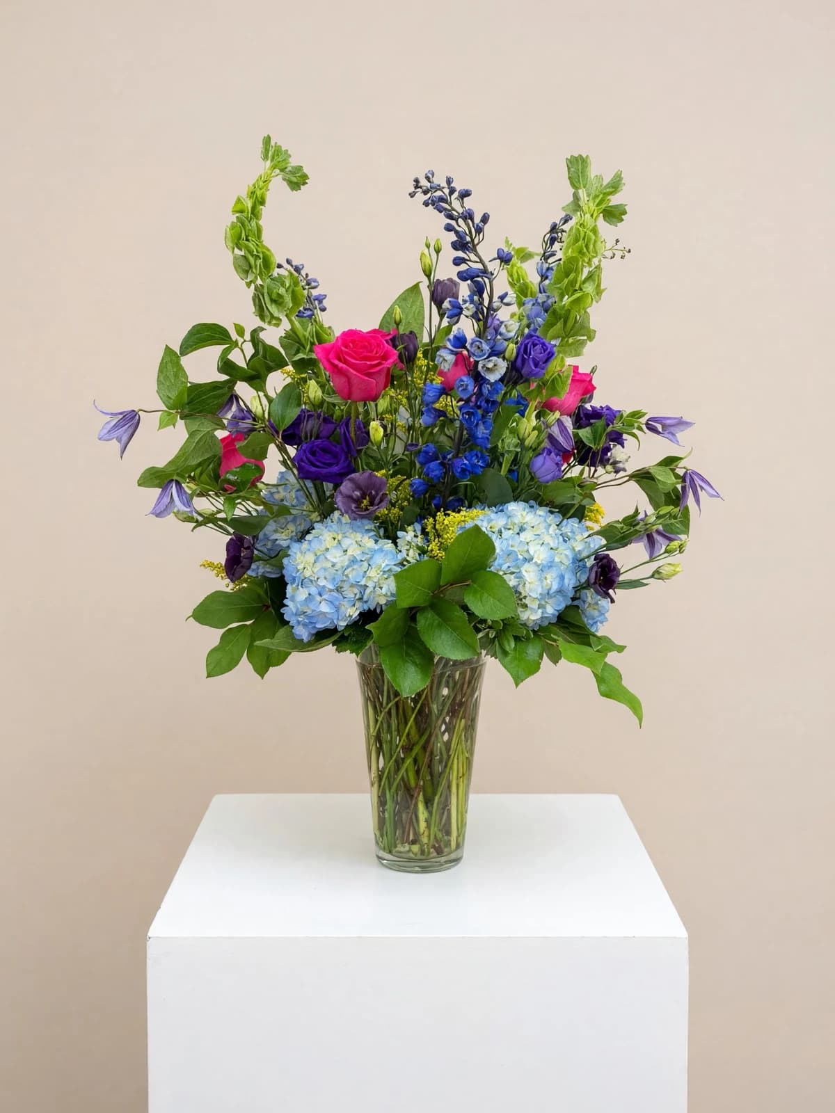 Tall Funeral Vase Arrangement